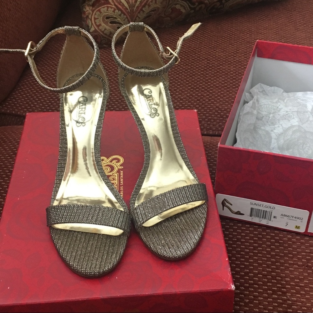 Carlos Gold Heels